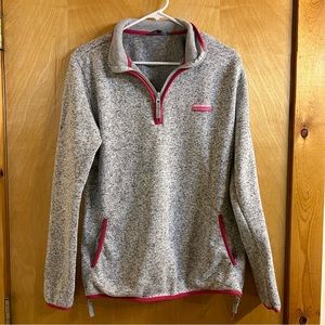 Women's Gray and Pink Pullover Top